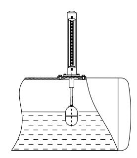 顶装式磁性浮子液位计