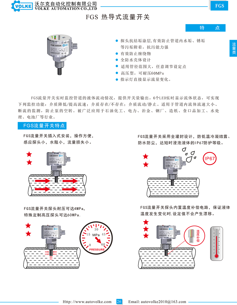 fgs 热导式流量开关资料