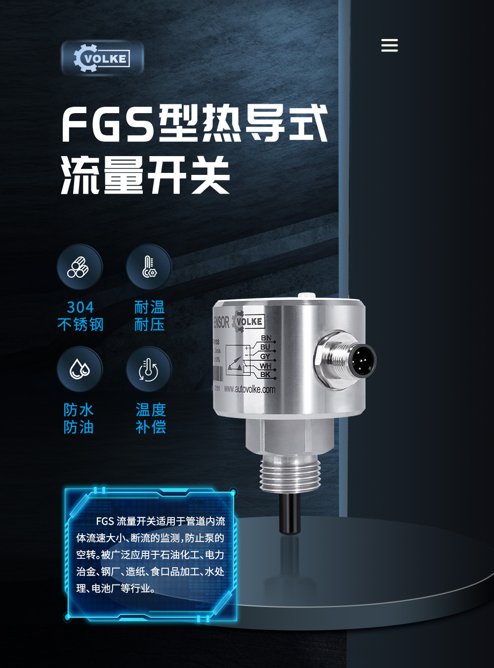 fgs 热导式流量开关