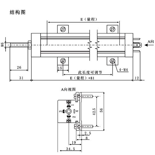 dhc 拉杆式位移变送器