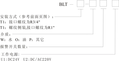 液位变送控制器选型说明